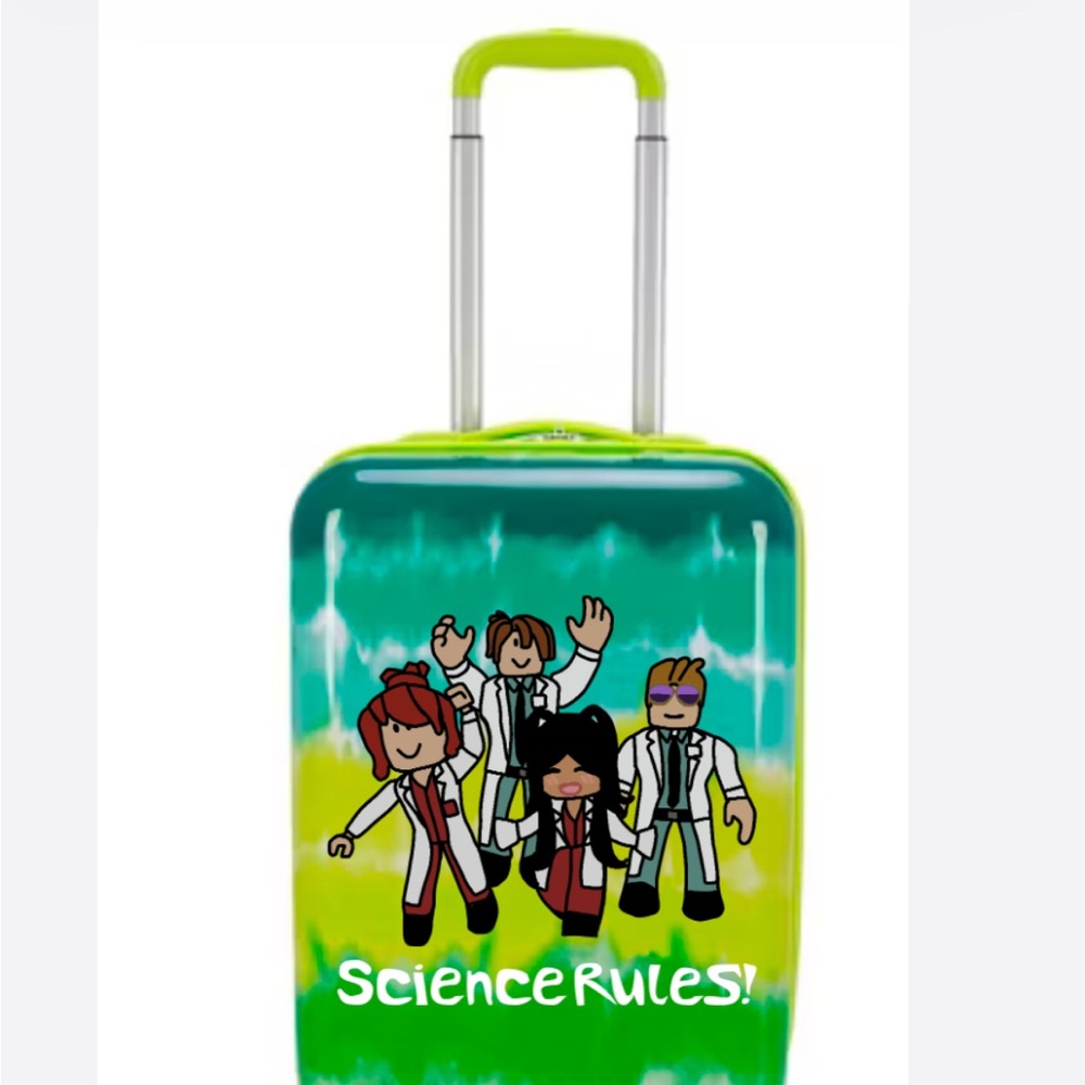 Roblox Carry On Hard Side Spinner Luggage - Green/Tie-Dye